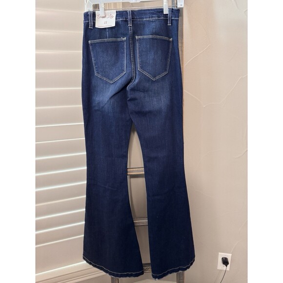 Women's Pants Pink Lily Jeans Bell Bottoms Size 11 NWT - Picture 3 of 8